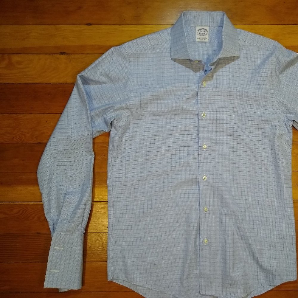 Brooks Brothers French Double Cuff shirt size 15.5